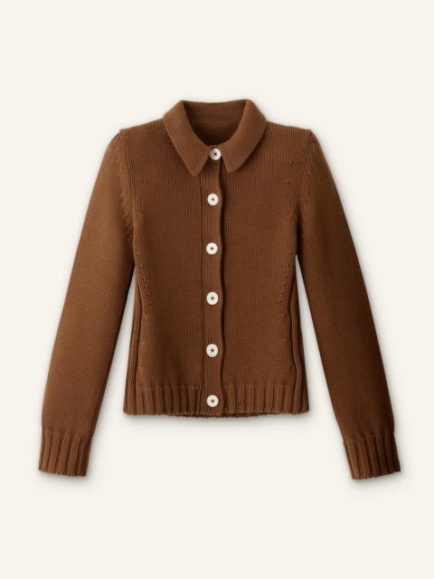 Slim Collared Cardigan