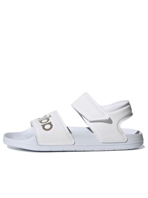 (WMNS) adidas Adilette Sandal 'White Champagne Metallic' H03266