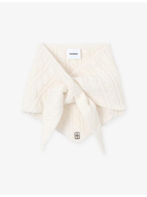 Cable-Knit Wool And Cashmere-Blend Bandana