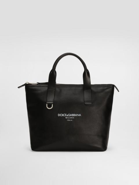 Small calfskin shopper
