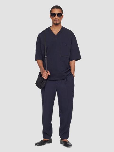 Single Pleat Tapered Trousers