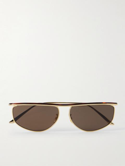 + Khaite 1986 D-frame Tortoiseshell Acetate And Gold-tone Metal Sunglasses