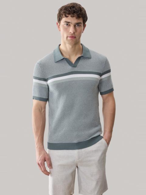 Rourke Open Collar Sweater Polo