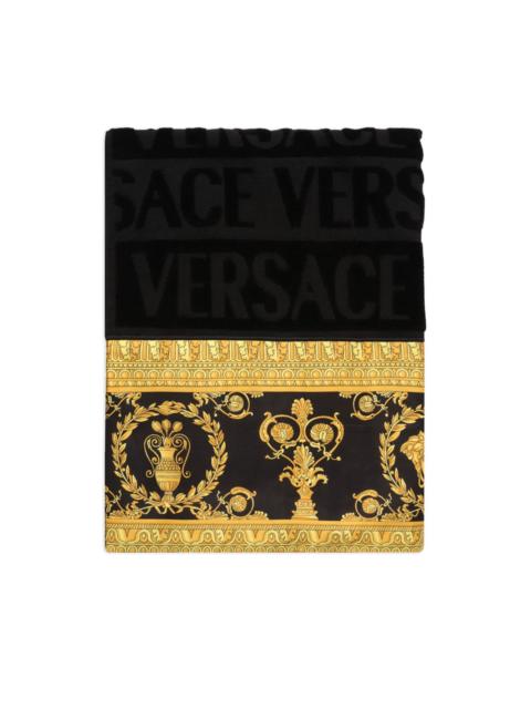 Barocco-print towel