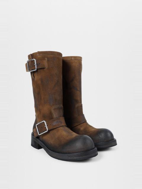 Sarith Engineer Biker Boots with Buckles