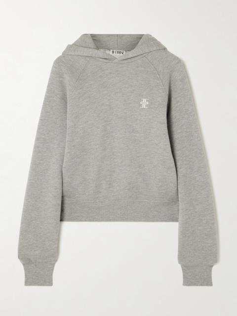 Embroidered Cotton-blend Hoodie