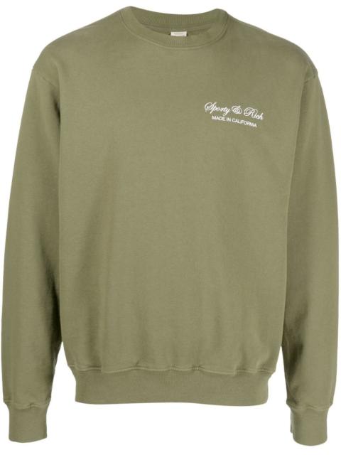 logo-print cotton sweatshirt