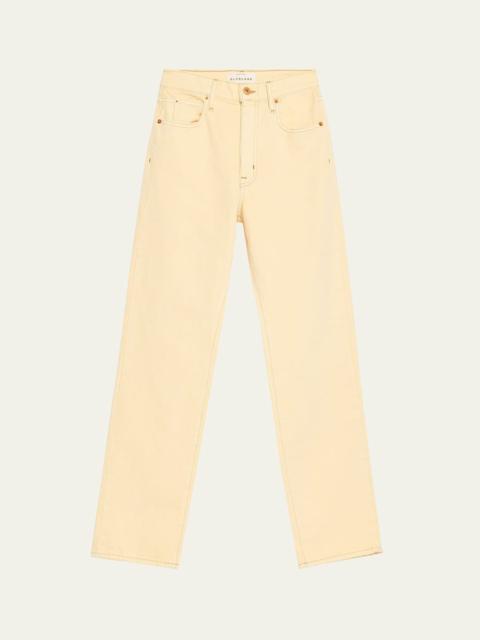London High-Rise Straight-Leg Jeans