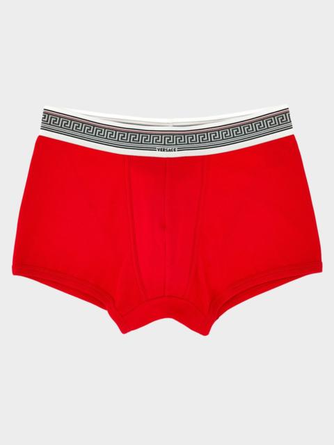Men & apos;s Greca-Waistband Boxer Briefs