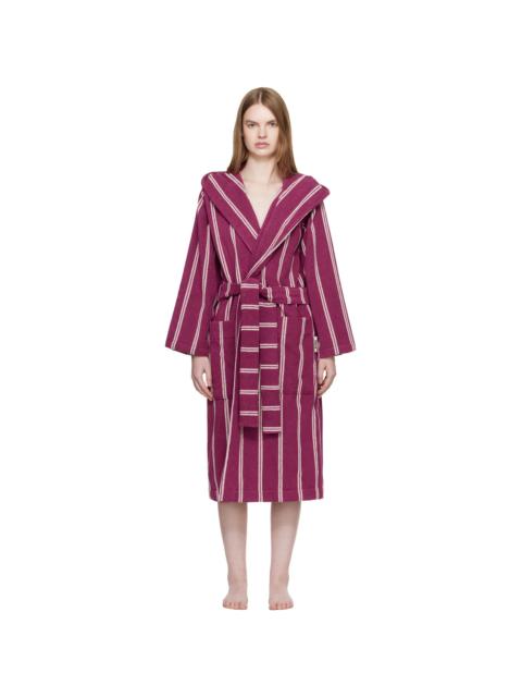 Purple Terry Hooded Bathrobe