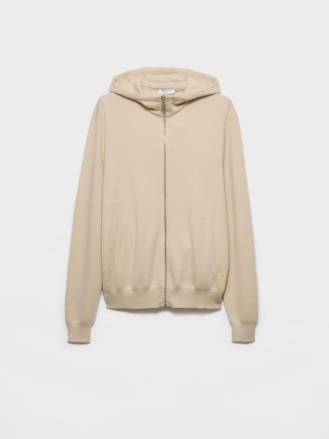 Cashmere hoodie cardigan
