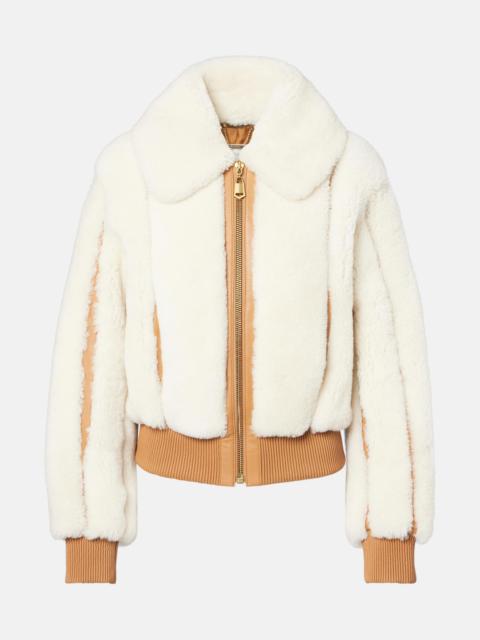 Story shearling bomber jacket
