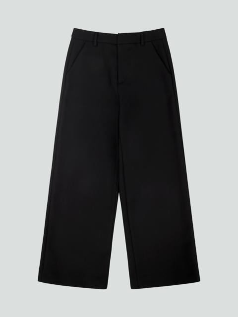 WIDELEG TROUSER BLACK WOOL