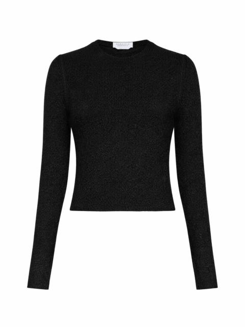Praedics Knit Sweater in Black Mulberry Silk