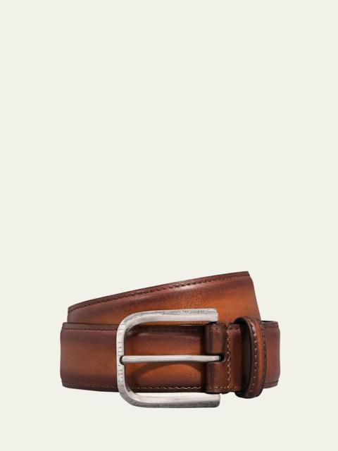 Men's C0085 Curve Leather Belt
