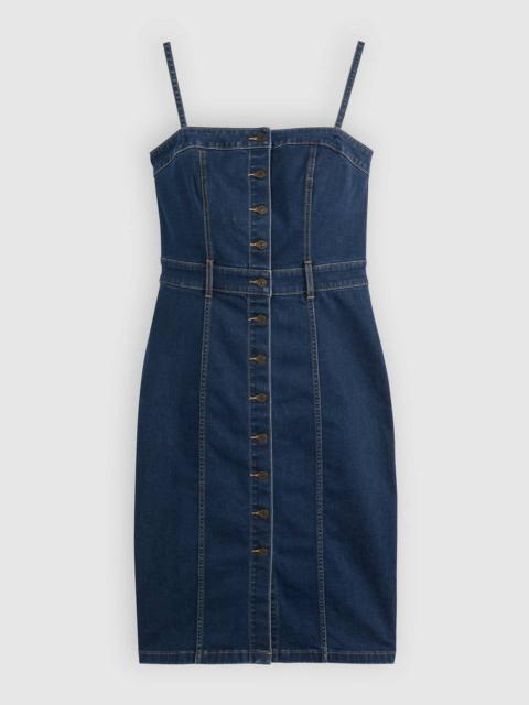 DENIM BUSTIER DRESS
