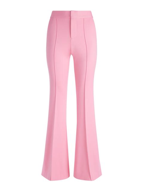 Alice + Olivia DANETTE HIGH RISE FLARE SLIT TROUSER | REVERSIBLE