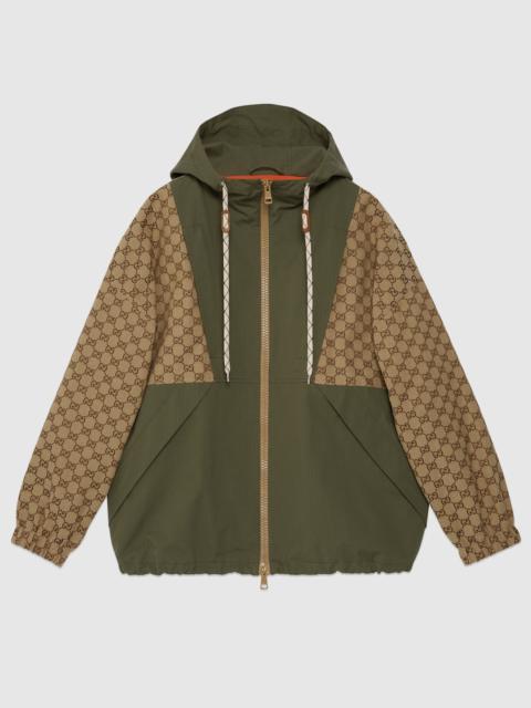 GG cotton canvas zip jacket
