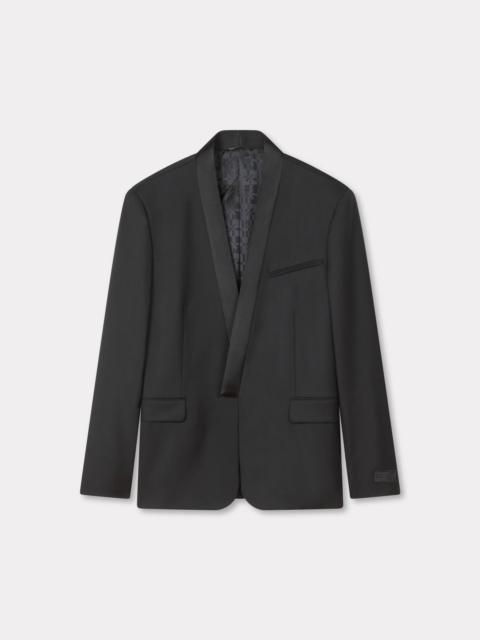 Single breasted kimono blazer in virgin wool