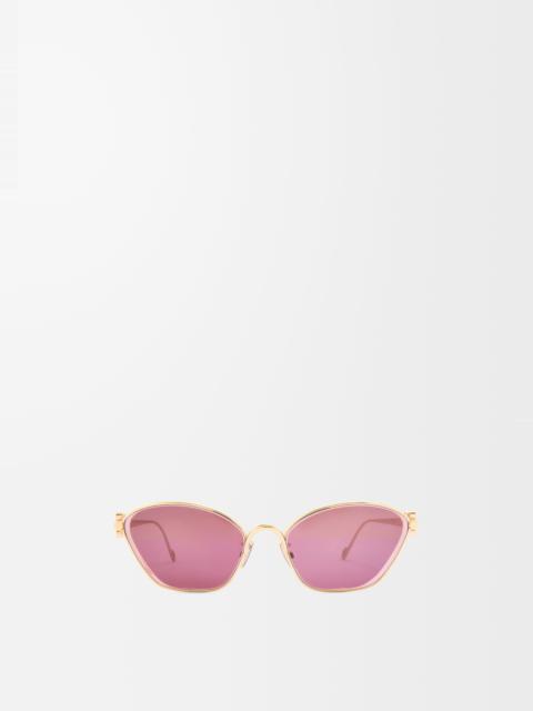 Anagram hexagonal sunglasses in metal