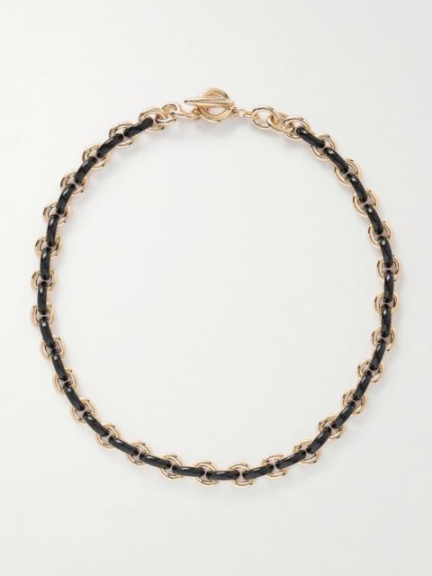 The Classic Link Gold-tone Enamel Necklace