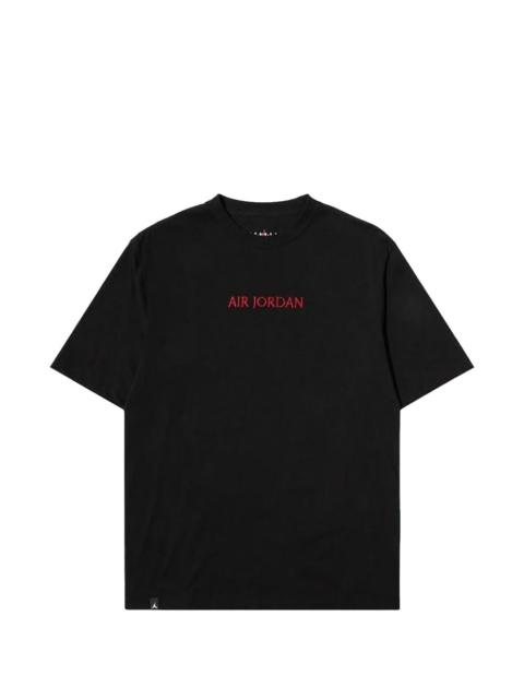 Wordmark logo-embroidered T-shirt