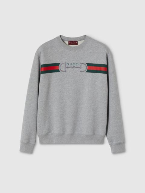 Cotton jersey sweatshirt with print