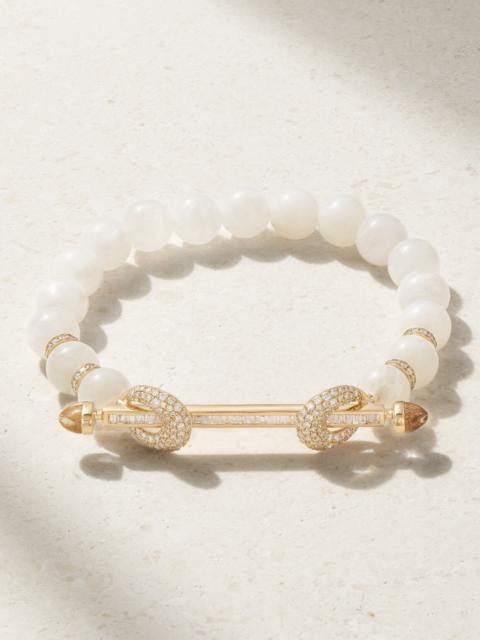 Chakra 18-karat Gold Multi-stone Bracelet