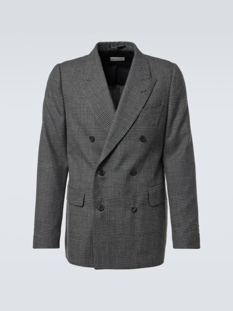 Double-breasted wool blazer