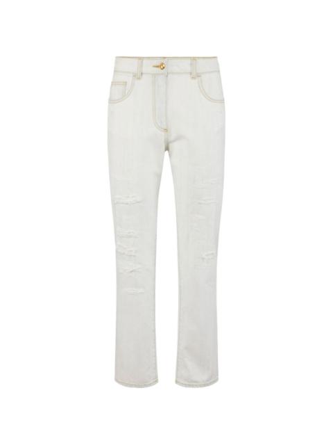 denim five-pocket trousers