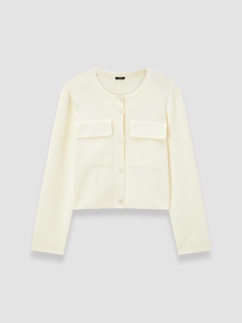 Viscose Knit Stretch Cardigan Jacket