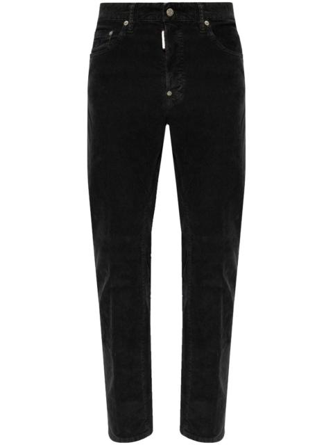 corduroy slim-cut jeans