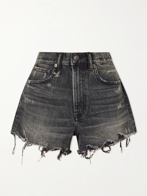 Distressed Denim Shorts