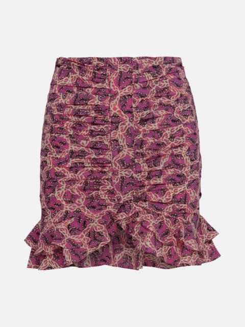 'MILENDI' PINK SILK MINISKIRT