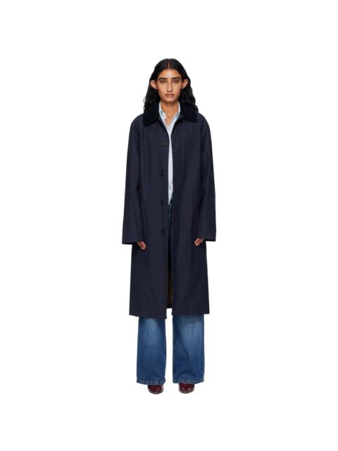 Navy Gaspard Mac Trench Coat