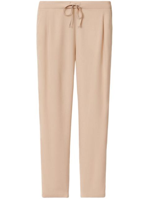 bead-detail trousers