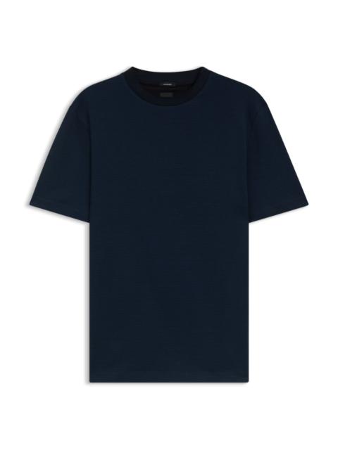 MICRO-PATTERN T-SHIRT IN MERCERISED COTTON