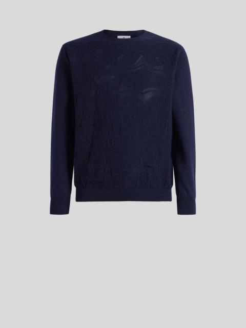 TEXTURED COTTON SWEATER