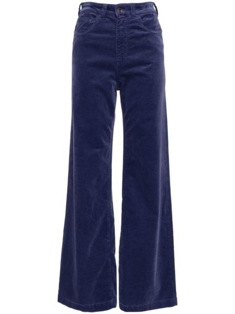high-rise corduroy palazzo pants