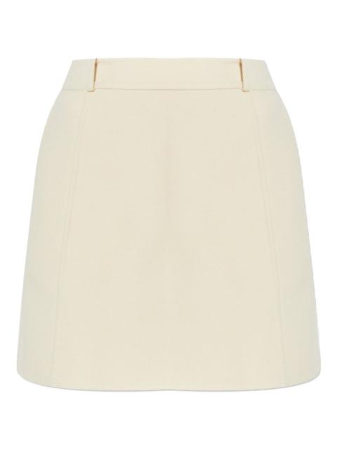 wool mini skirt