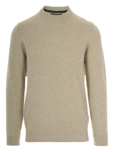 speckled crew-neck sweater