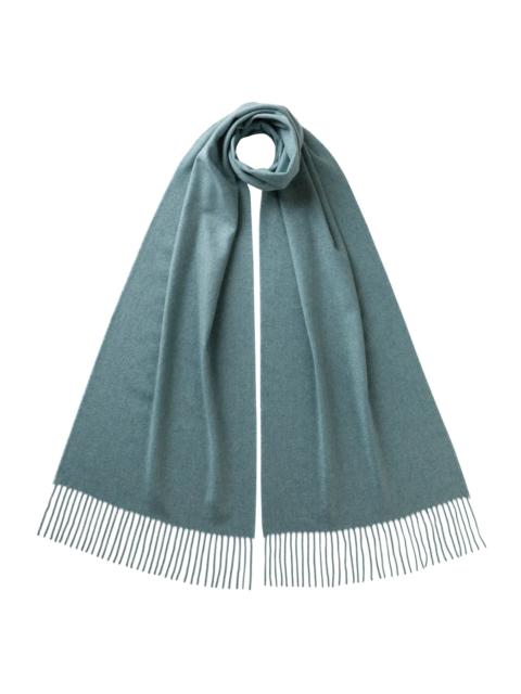 Green Wide Cashmere Scarf