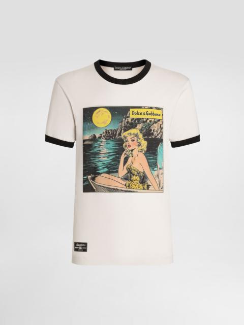 Cotton t-shirt with print