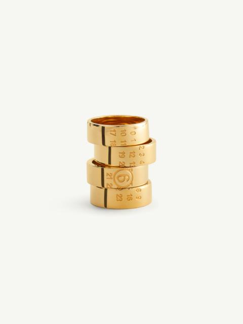 Stacked numeric ring