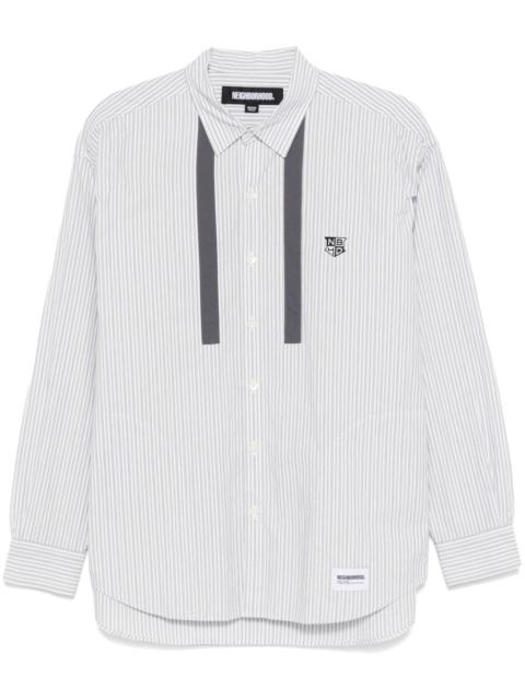long-sleeves tie shirt