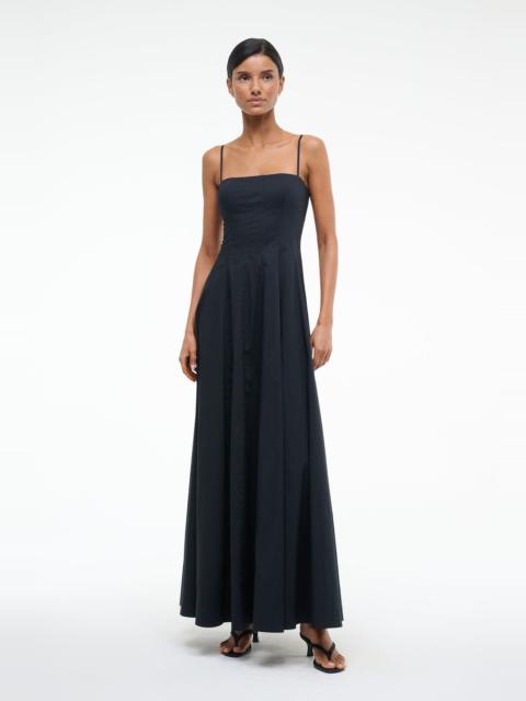 STAUD WYLIE MAXI DRESS BLACK