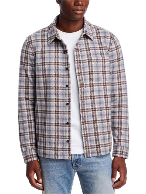 Plaid Knit Shirt Jacket