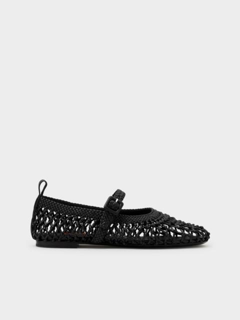 Knotted Riad Flat in Black