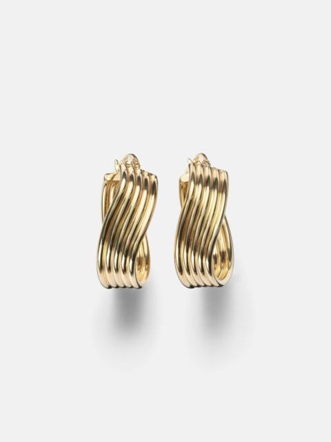 Swerve 10kt gold earrings