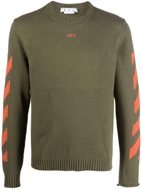 Diag Stripe knit jumper